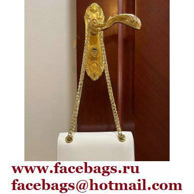 Dolce  &  Gabbana Calfskin 3.5 Chain phone bag White